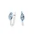 Dámské náušnice bílé zlato 585/1000 přírodní diamant 1.20 ct s topaz GKW48531TPZ