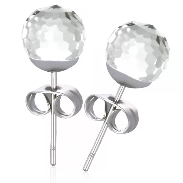 Dámské náušnice ocel krystaly GECJ081