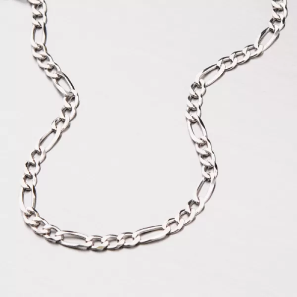 Stříbrný řetízek Figaro 3+1 CHRS-073-080-FLAT