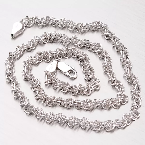 Kroucený řetízek ze stříbra OTTN-060-Rh