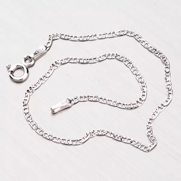 Gravírovaný stříbrný náramek CHRS-10-040-PAVE2L-RH