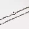 Stříbrný řetízek Lambáda s rhodiováním CHRS-15-040-Rh