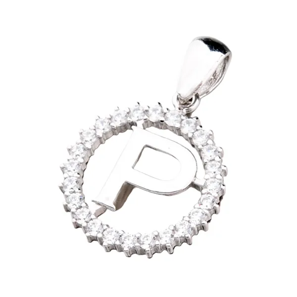 Přívěsek stříbro 925 zirkon písmeno se - P MPN5192-P