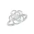 Dámský prsten bílé zlato 585/1000 přírodní diamant 0.165 ct GKW60811