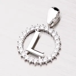 Přívěsek stříbro 925 zirkon písmeno se - L MPN5192-L
