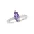 Dámský prsten bílé zlato 585/1000 přírodní diamant 1.10 ct přírodním ametyst GKW54021AME