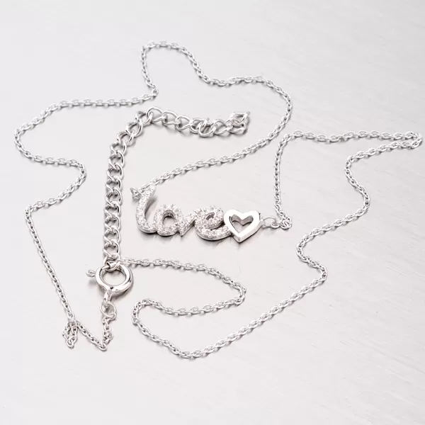 Stříbrný náhrdelník se zirkony NXX02140020