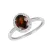 Dámský prsten bílé zlato 585/1000 přírodní diamant 1.15 ct a granát GKW47251GR