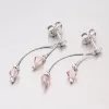 Náušnice s krystaly M6015SW-Pink