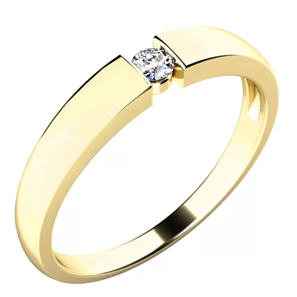 Dámský prsten s diamantem 10771D