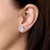 Sada šperků s krystaly Swarovski náušnice, řetízek a přívěsek fialový kosočtverec 39126.3 violet