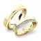 Snubní prsteny žluté zlato 585 zirkon 0.110 ct G/SI SP-61039