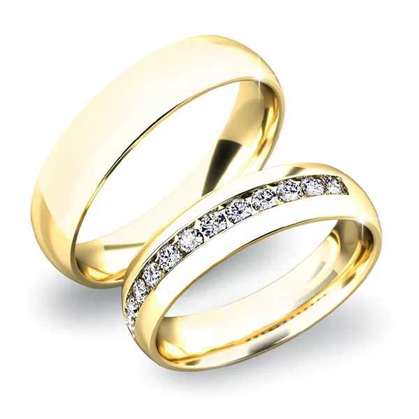 Snubní prsteny bílé zlato 585 zirkon 0.30 ct G/SI SP-61024