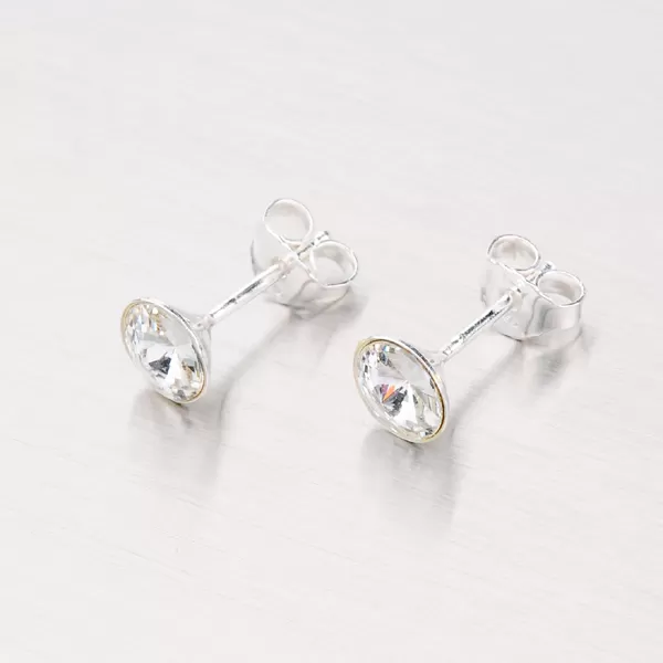 Dámské náušnice stříbro 925 krystaly ze stříbra M6039B