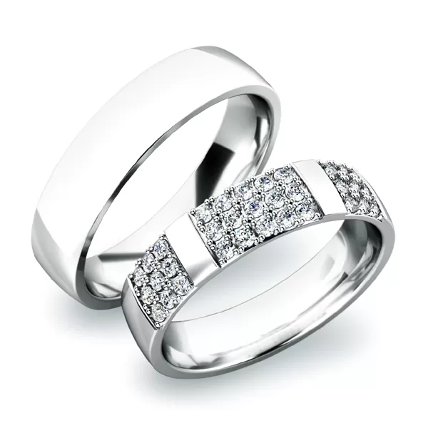 Snubní prsteny žluté zlato 585 zirkon 0.396 ct G/SI SP-61041