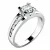 Dámský prsten bílé zlato 585/1000 přírodní diamant 0.80 ct G/SI 10776D