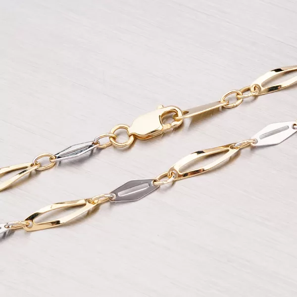 Dámský náramek zlato mix 585 44-1503