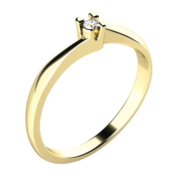 Dámský prsten s diamantem 10780D