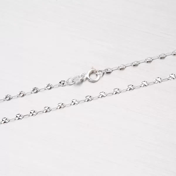 Gravírovaný náramek z bílého zlata 44-1636