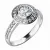 Zásnubní prsten bílé zlato 585/1000 přírodní diamant 0.30 ct G/SI ZP-10765D
