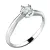 Zásnubní prsten bílé zlato 585/1000 přírodní diamant 0.25 ct G/SI ZP-10785D