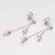 Dámské náušnice stříbro 925 krystaly M6015SW-Pink