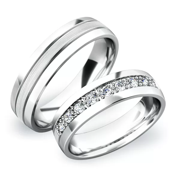 Snubní prsteny žluté zlato 585 zirkon 0.279 ct G/SI SP-61043