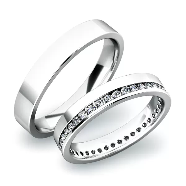 Snubní prsteny žluté zlato 585 zirkon 0.480 ct G/SI SP-61036