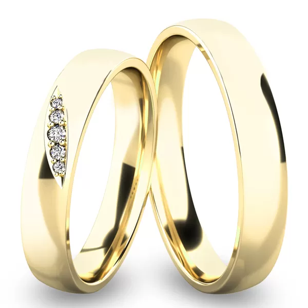 Snubní prsteny bílé zlato 585 zirkon 0.030 ct G/SI SP-61038