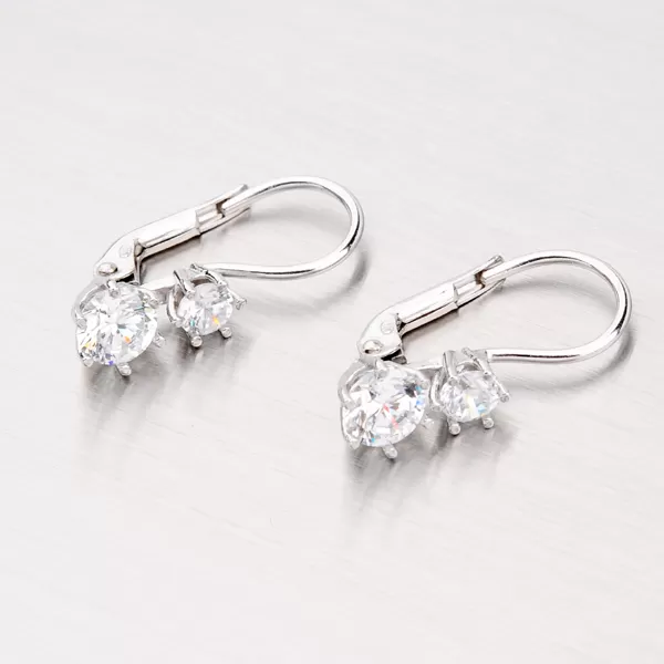 Stříbrné náušnice se zirkony MORM6762