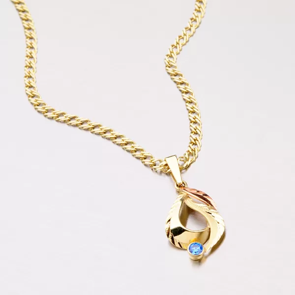 Zlatý přívěsek se zirkonem 53P-081M