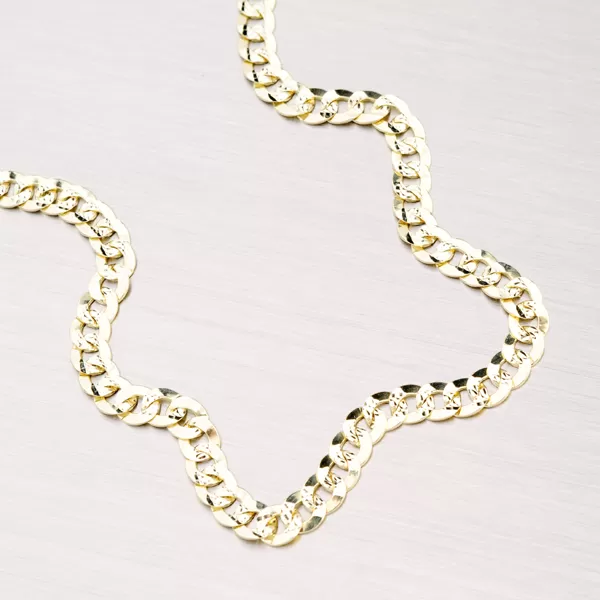 Zlatý řetízek Pancer s gravírováním 45-1178