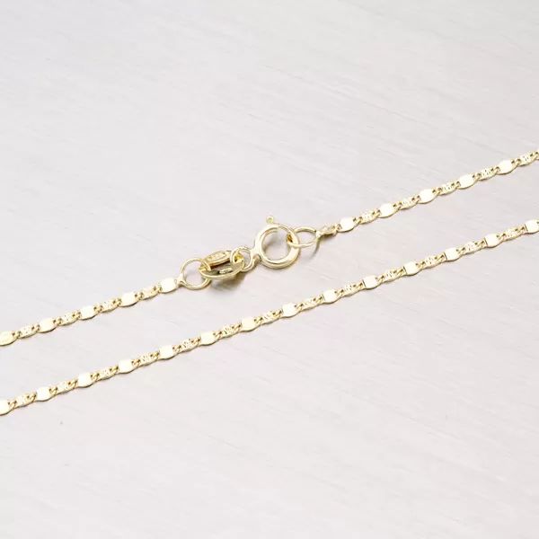 Náramek ze žlutého zlata s gravírováním 44-1074