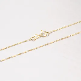 Řetízek žluté zlato 585 Figaro 45-1055