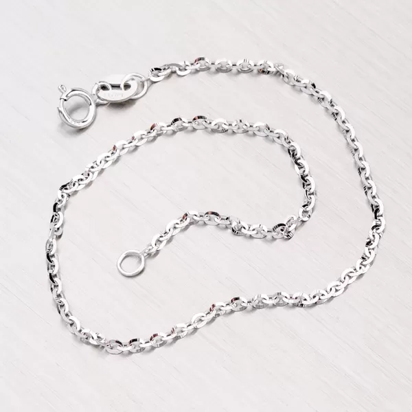 Řetízek z bílého zlata 45-1103