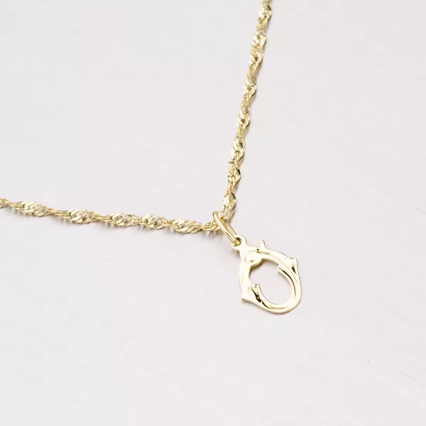 Zlatý přívěsek - písmenko O 2-4002-O