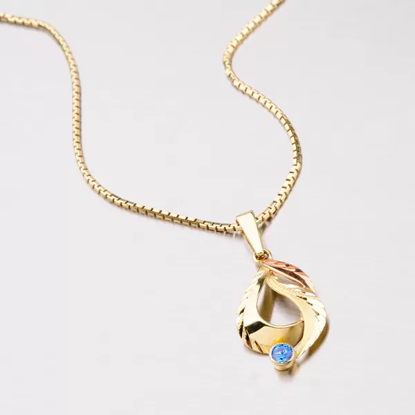 Zlatý přívěsek se zirkonem 53P-081M