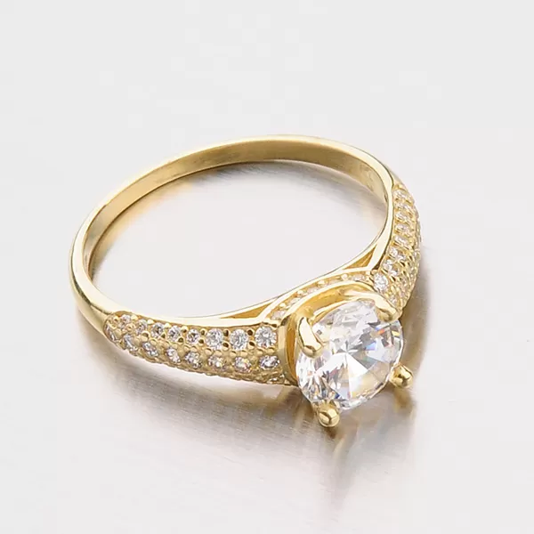 Zlatý prsten se zirkony GZ2520ZL