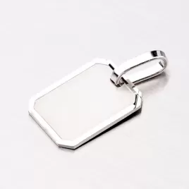 Stříbrný přívěsek destička M5409