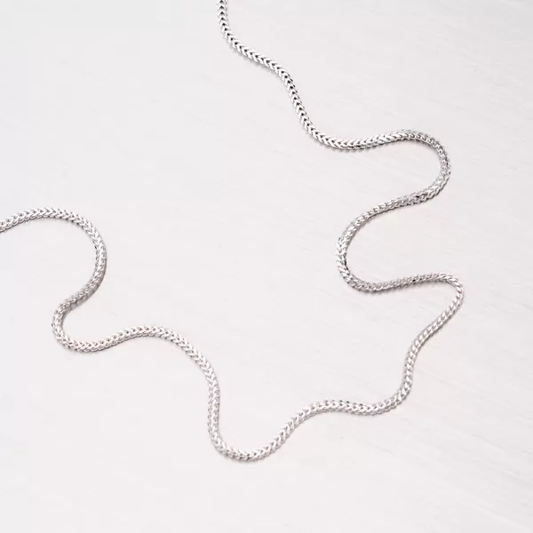 Řetízek Fox - lisčí ocas z bílého zlata 369-0093