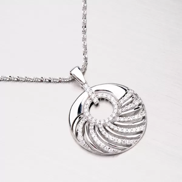 Dámský přívěsek stříbro 925 zirkon stříbra ZS-003P-OKS