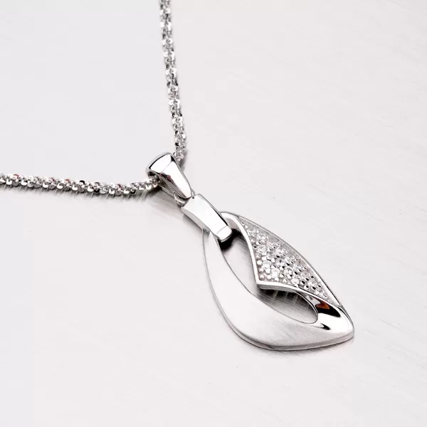 Dámský přívěsek stříbro 925 zirkon stříbra ZS-027P-OKS