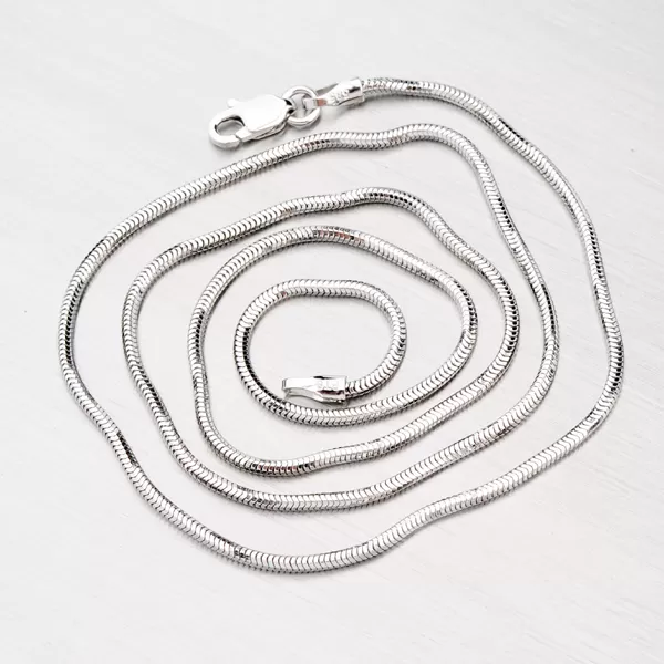 Řetízek bílé zlato 585 snake 369-0101