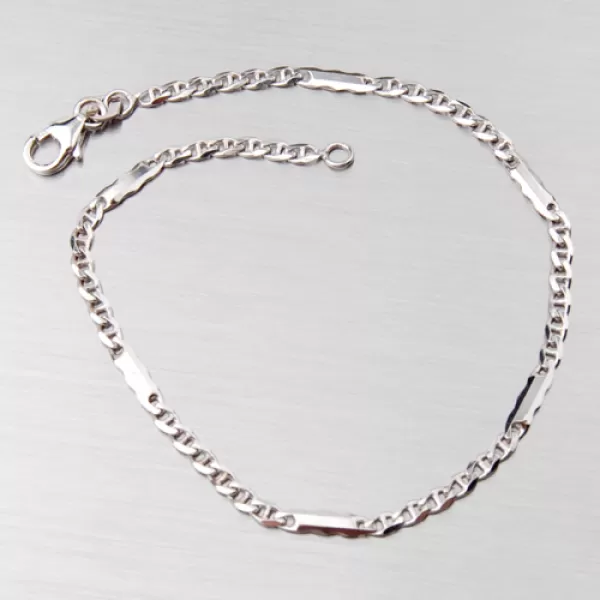 Náramek z bílého zlata N289-0190