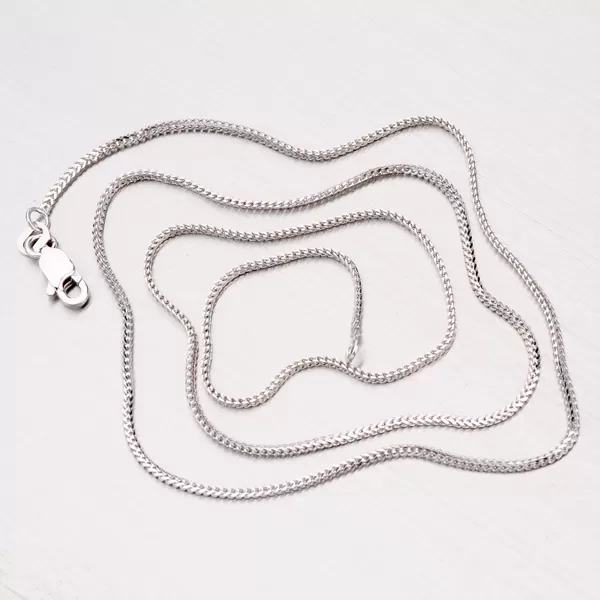 Řetízek Fox - lisčí ocas z bílého zlata 369-0093