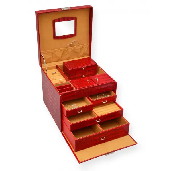 Šperkovnice - červená SP-589/A7