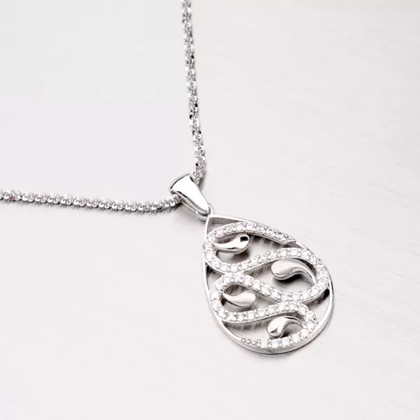 Dámský přívěsek stříbro 925 zirkon stříbra ZS-015P-OKS