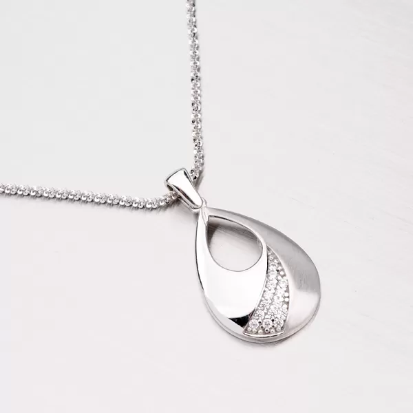 Dámský přívěsek stříbro 925 zirkon ZS-058P-OKS