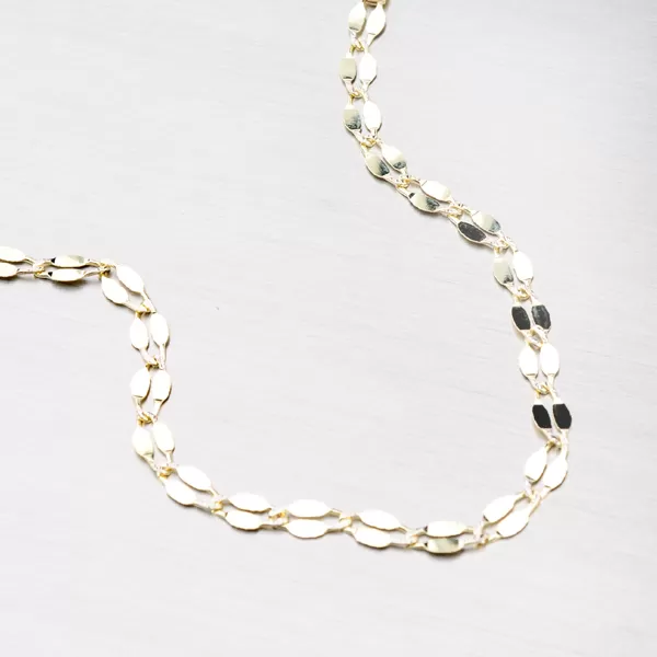 Zlatý řetízek s gravírováním 45-1365