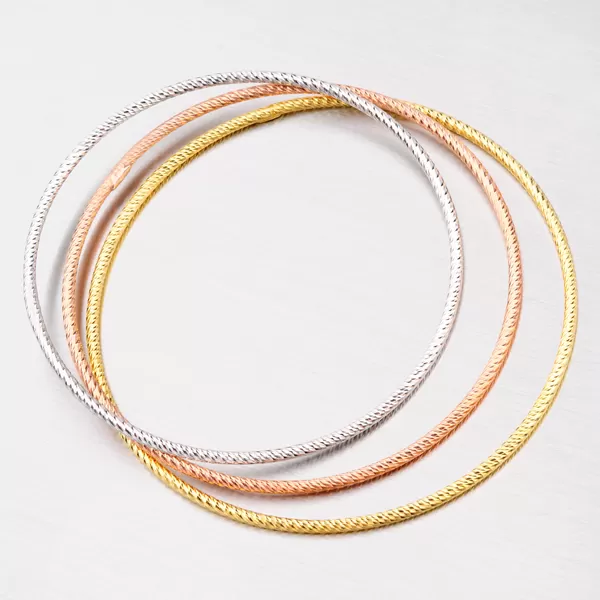 Dámský náramek stříbro 925 pozlacený pevný MBR2003DO